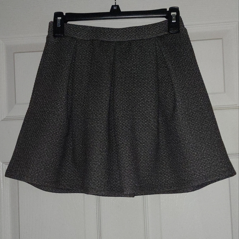 Joe B Grey Pleaded mini skirt size small